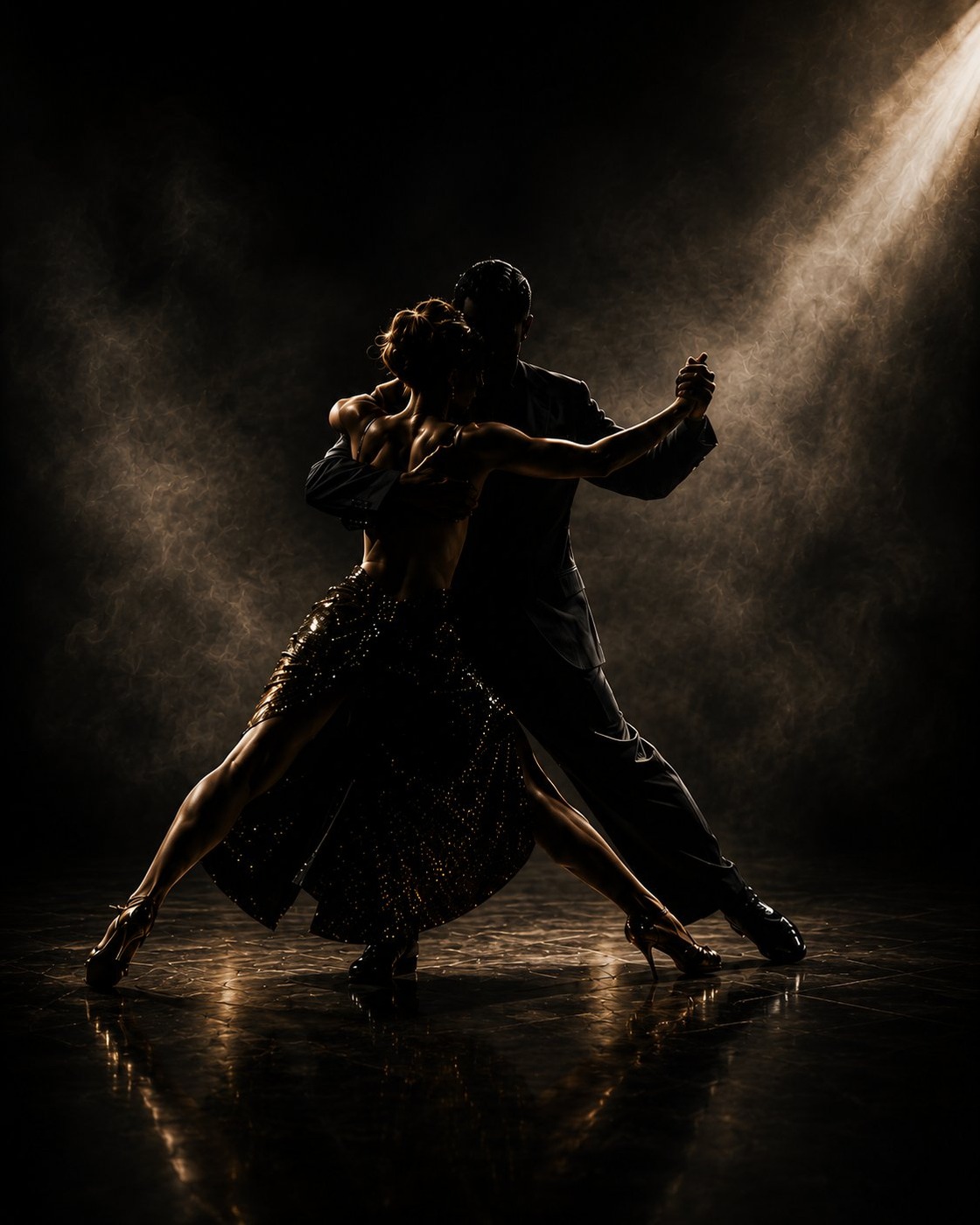 Argentine Tango dancers on stage